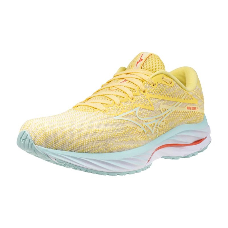 Yellow Women's Mizuno Wave Rider 27 Running Shoes | VAX630245