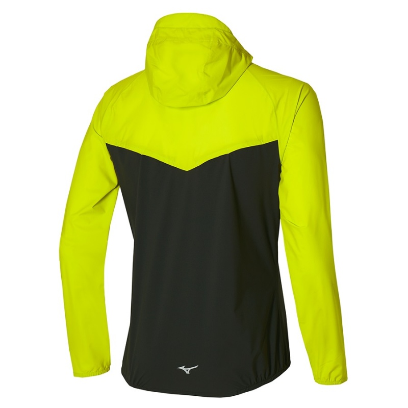 Yellow / Black Men's Mizuno Waterproof 20K ER Jackets | DUS967853